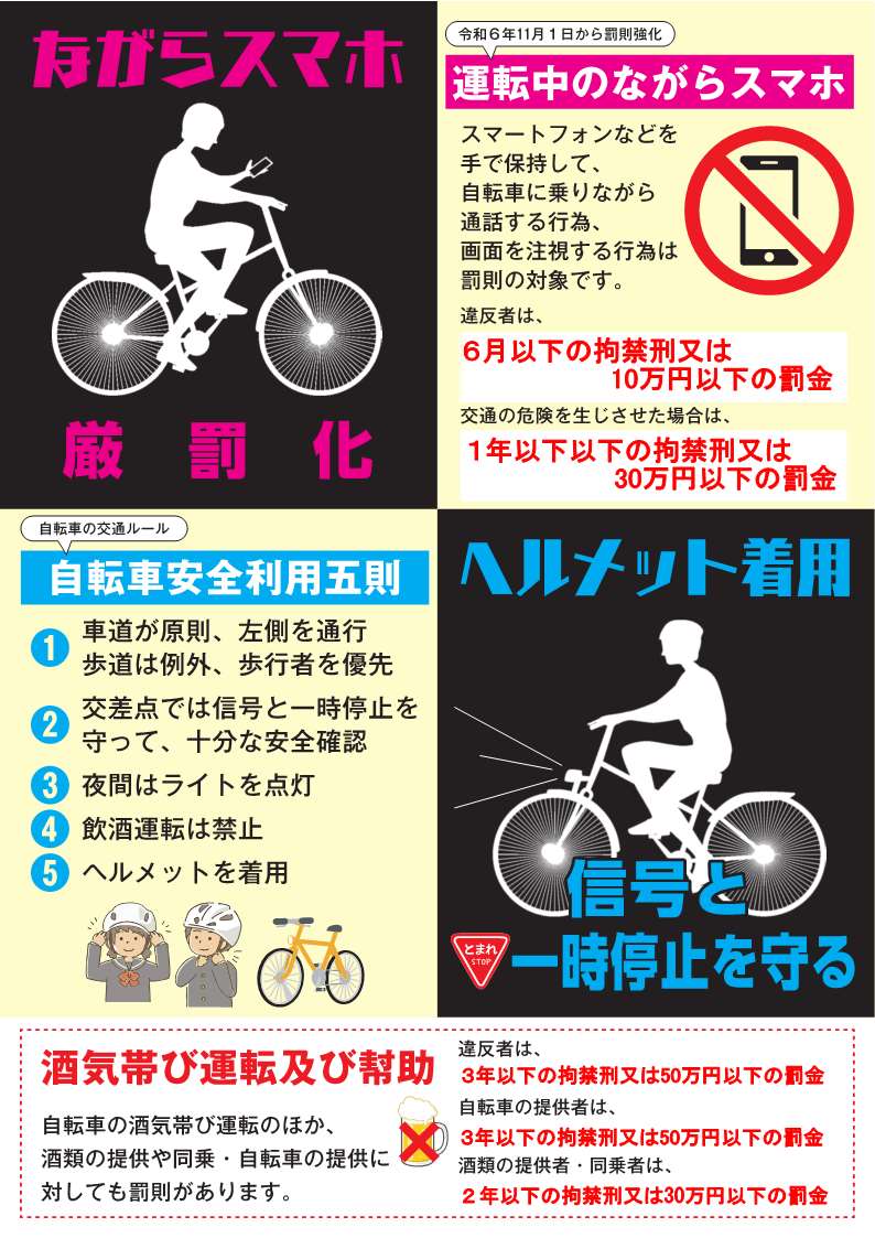 青森県警自転車リーフレット