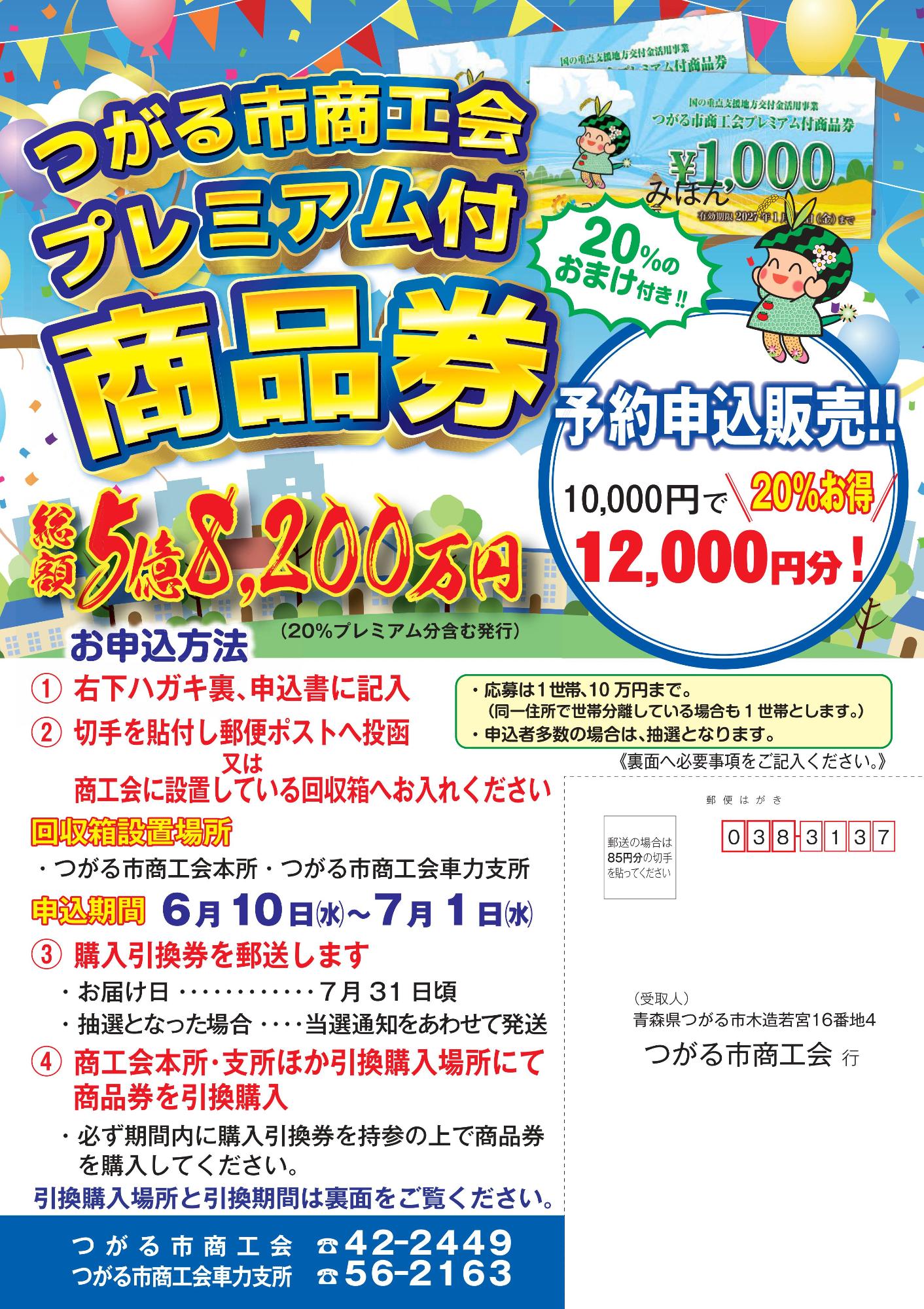プレミアム付商品券チラシ(表面)