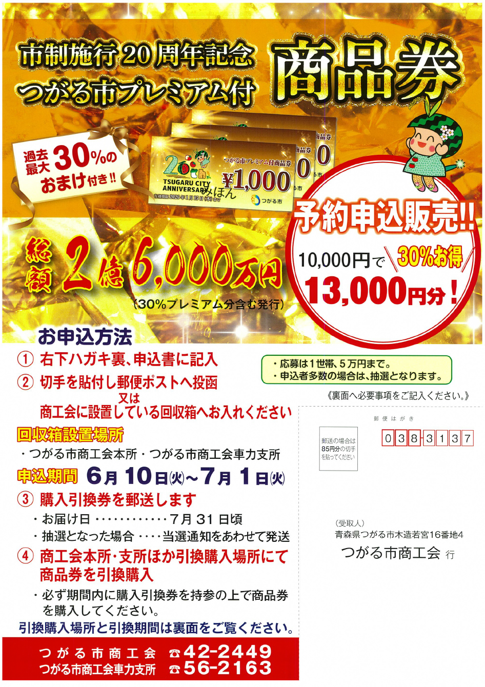 プレミアム付商品券チラシ(表面)