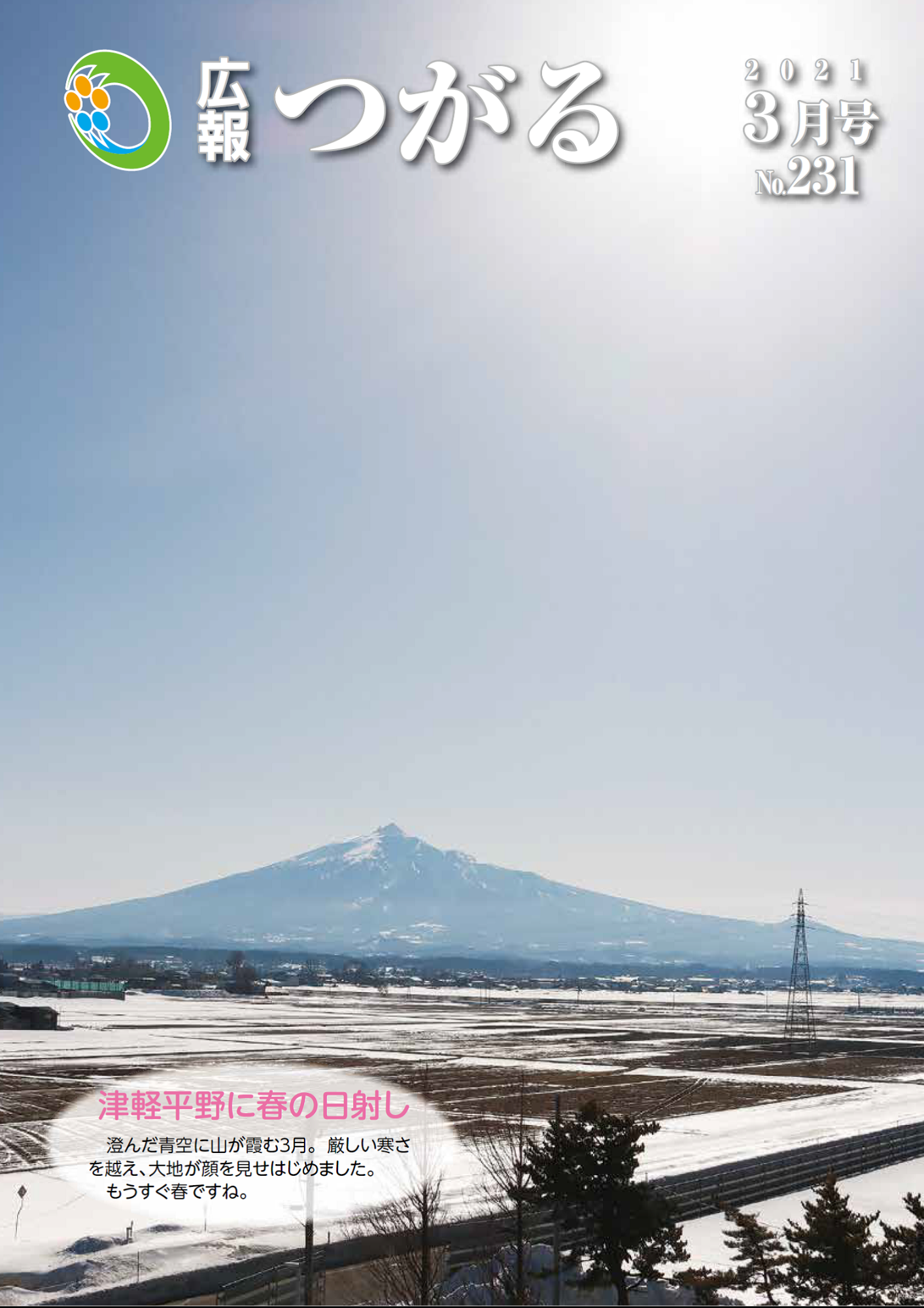 紙面イメージ（広報つがる令和3年3月第231号）