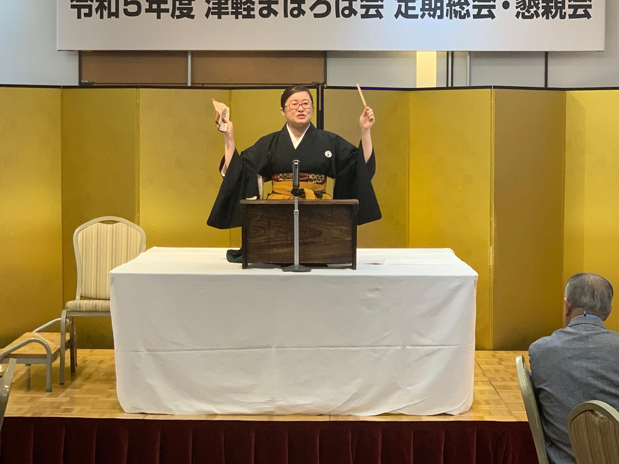 講談の様子