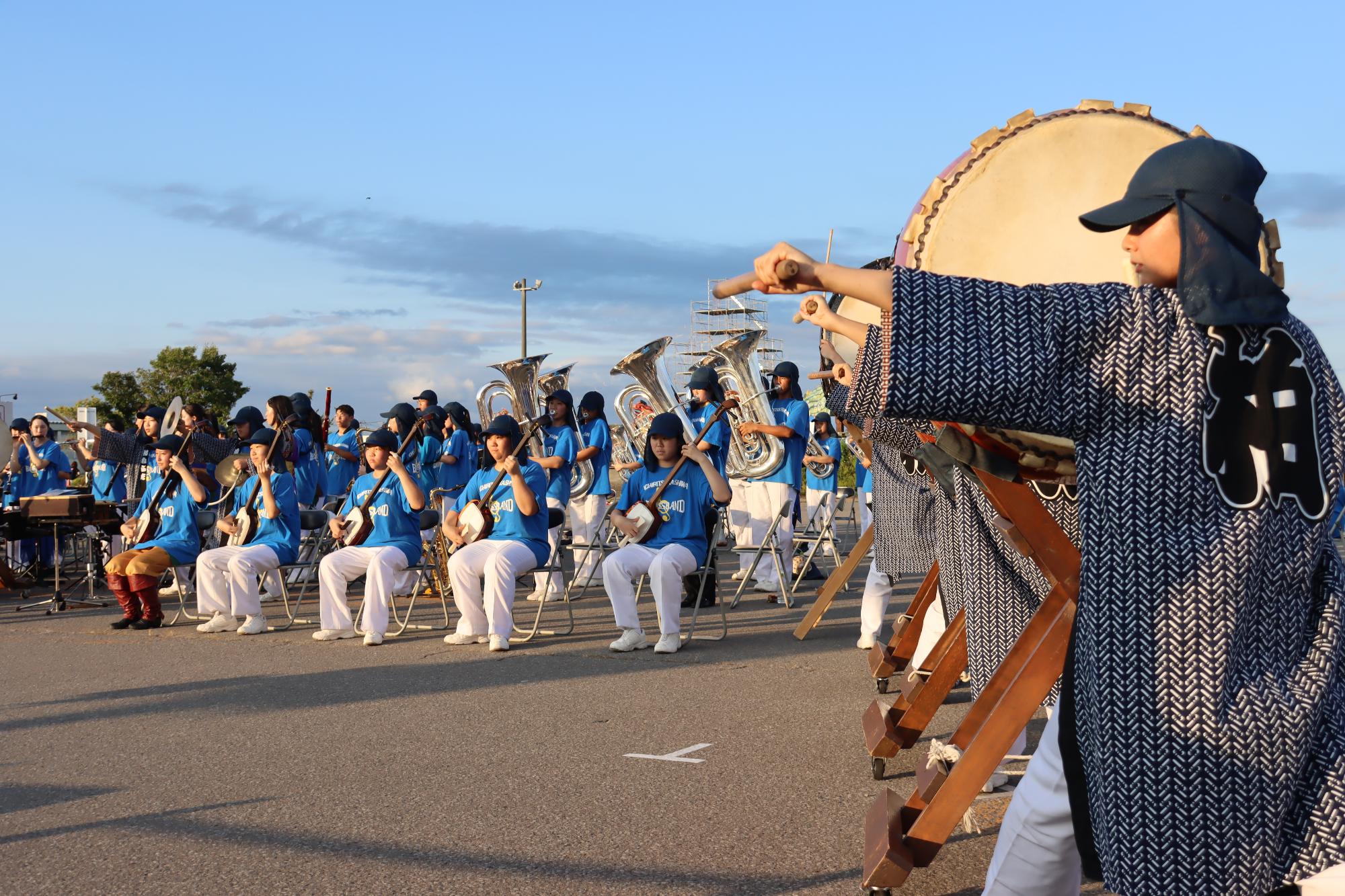マーチングの様子